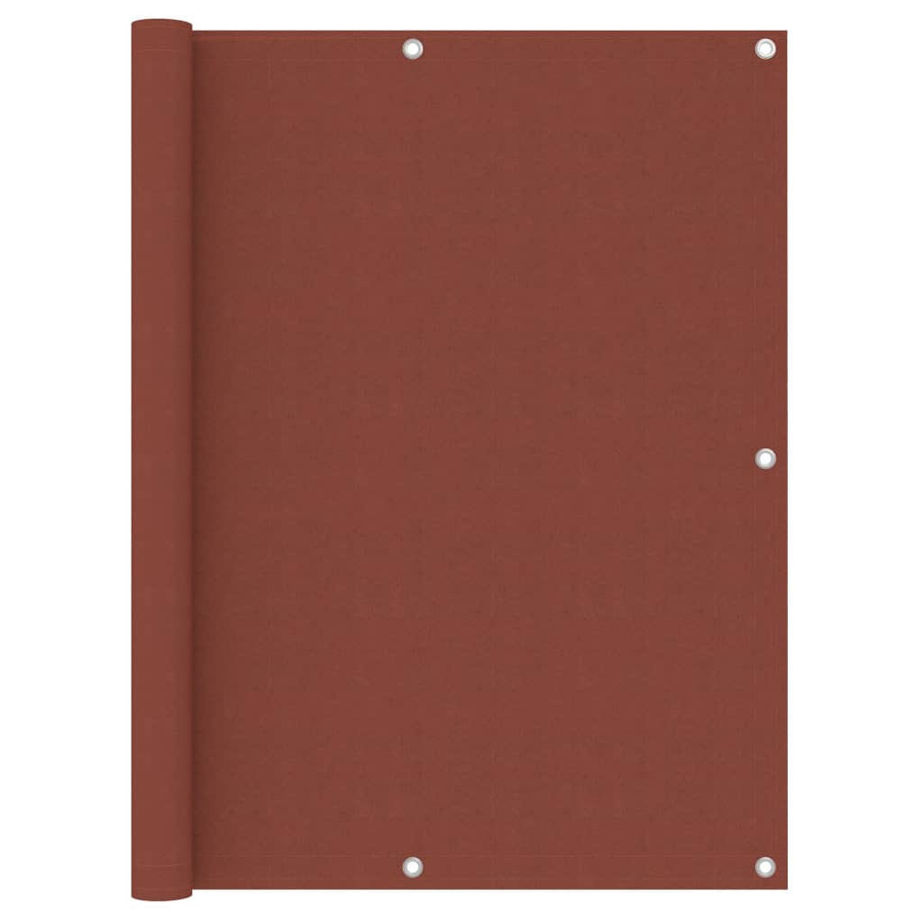 vidaXL Balcony Screen Terracotta 120x600 cm Oxford Fabric