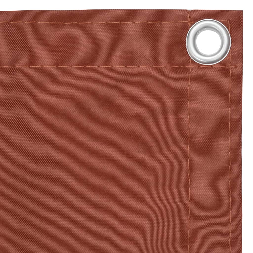 vidaXL Balcony Screen Terracotta 120x600 cm Oxford Fabric