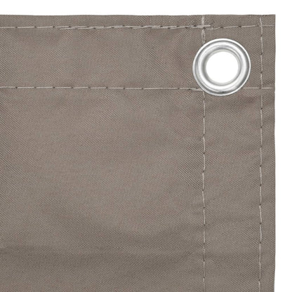vidaXL Balcony Screen Taupe 75x300 cm Oxford Fabric