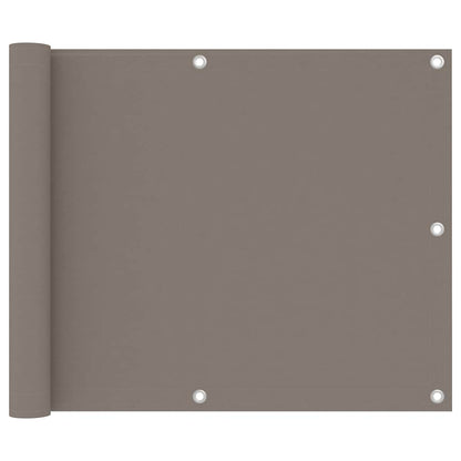 134985 vidaXL Balcony Screen Taupe 75x400 cm Oxford Fabric