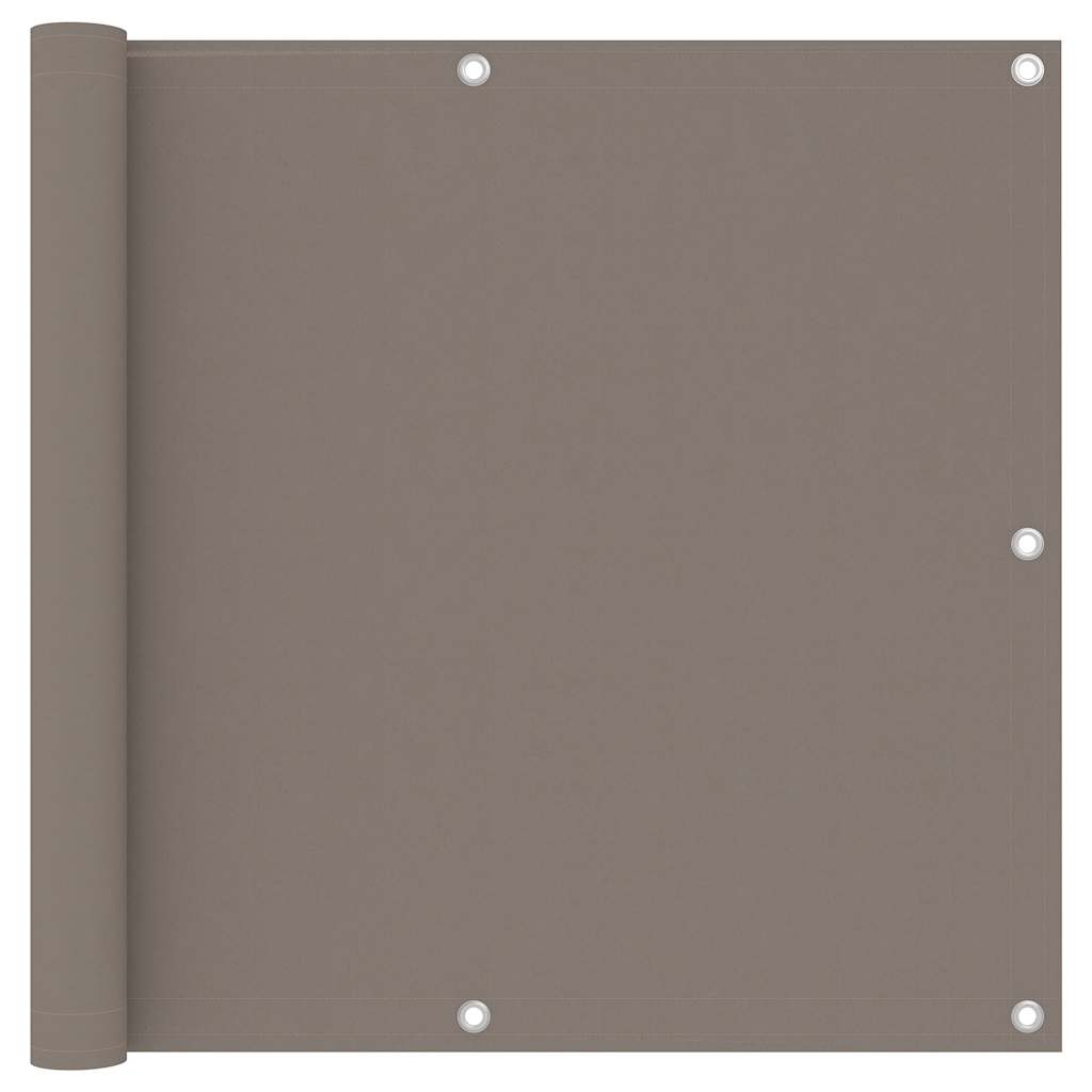 vidaXL Balcony Screen Taupe 90x300 cm Oxford Fabric
