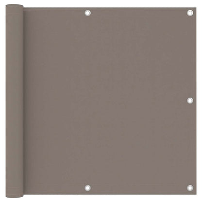 vidaXL Balcony Screen Taupe 90x300 cm Oxford Fabric