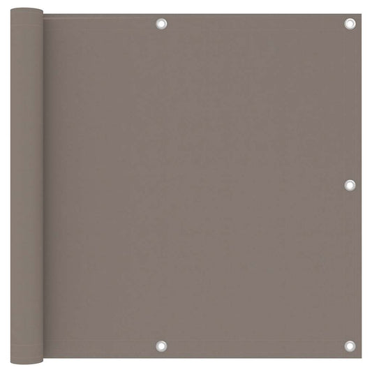 vidaXL Balcony Screen Taupe 90x300 cm Oxford Fabric
