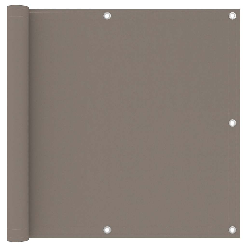134988 vidaXL Balcony Screen Taupe 90x300 cm Oxford Fabric