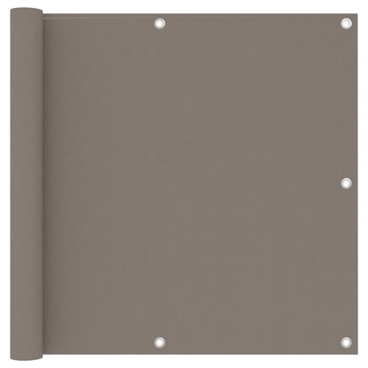 vidaXL Balcony Screen Taupe 90x600 cm Oxford Fabric