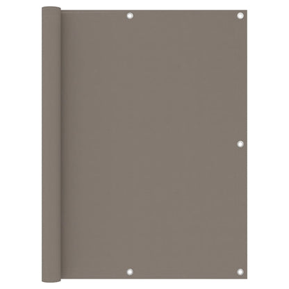 vidaXL Balcony Screen Taupe 120x300 cm Oxford Fabric