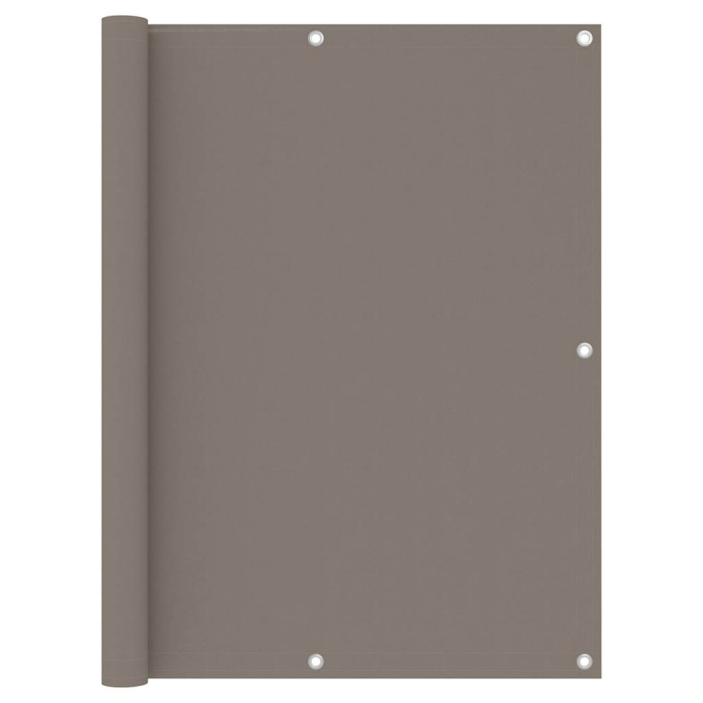 134992 vidaXL Balcony Screen Taupe 120x300 cm Oxford Fabric