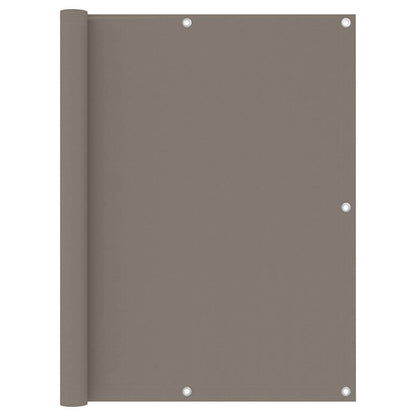 134992 vidaXL Balcony Screen Taupe 120x300 cm Oxford Fabric