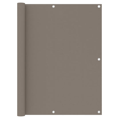 vidaXL Balcony Screen Taupe 120x600 cm Oxford Fabric