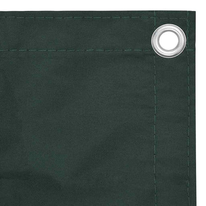 134996 vidaXL Balcony Screen Dark Green 75x300 cm Oxford Fabric