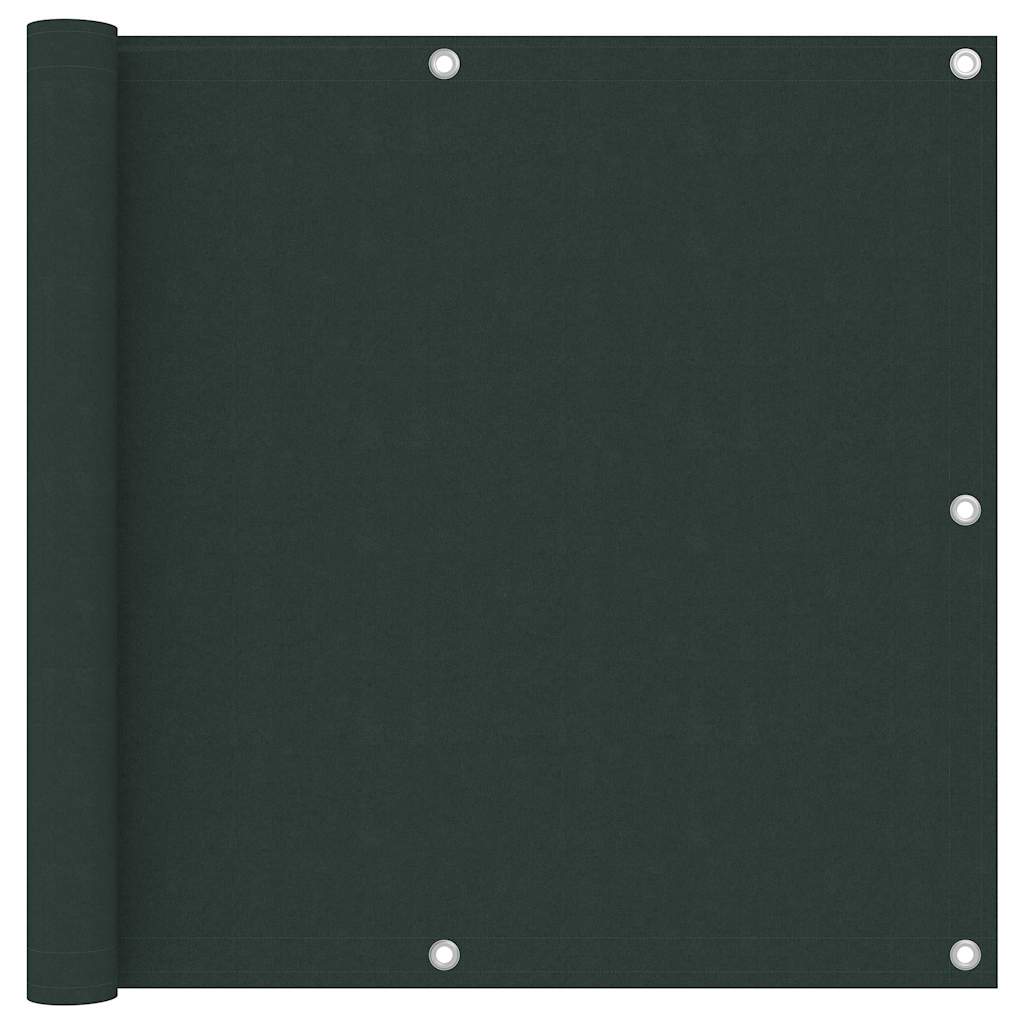 135000 vidaXL Balcony Screen Dark Green 90x300 cm Oxford Fabric