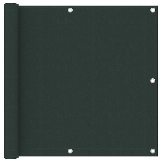 135000 vidaXL Balcony Screen Dark Green 90x300 cm Oxford Fabric