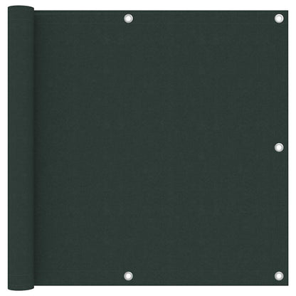 135002 vidaXL Balcony Screen Dark Green 90x500 cm Oxford Fabric