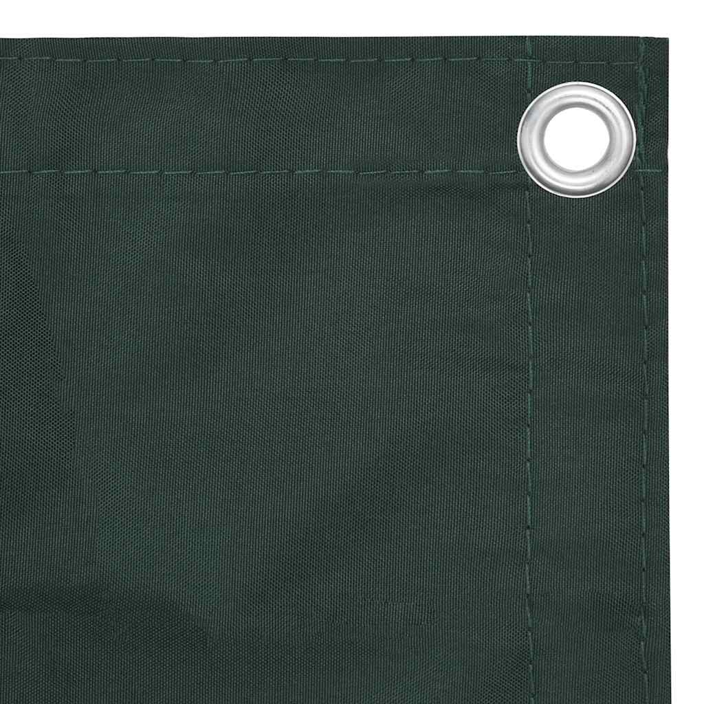 135002 vidaXL Balcony Screen Dark Green 90x500 cm Oxford Fabric
