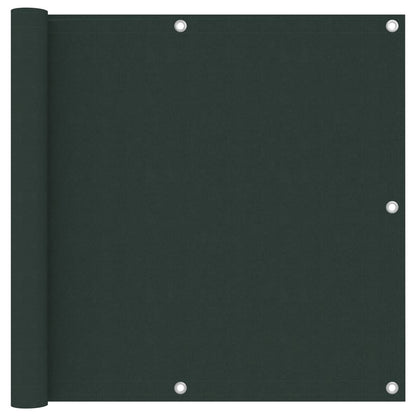 vidaXL Balcony Screen Dark Green 90x600 cm Oxford Fabric