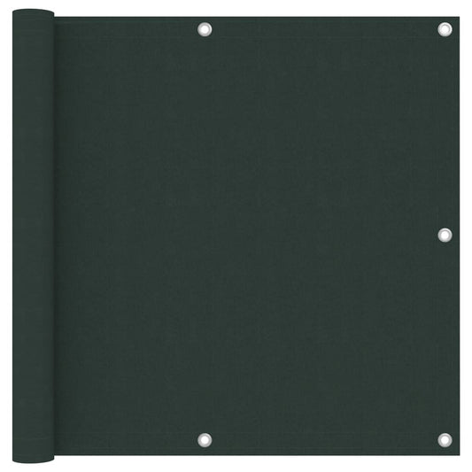 vidaXL Balcony Screen Dark Green 90x600 cm Oxford Fabric