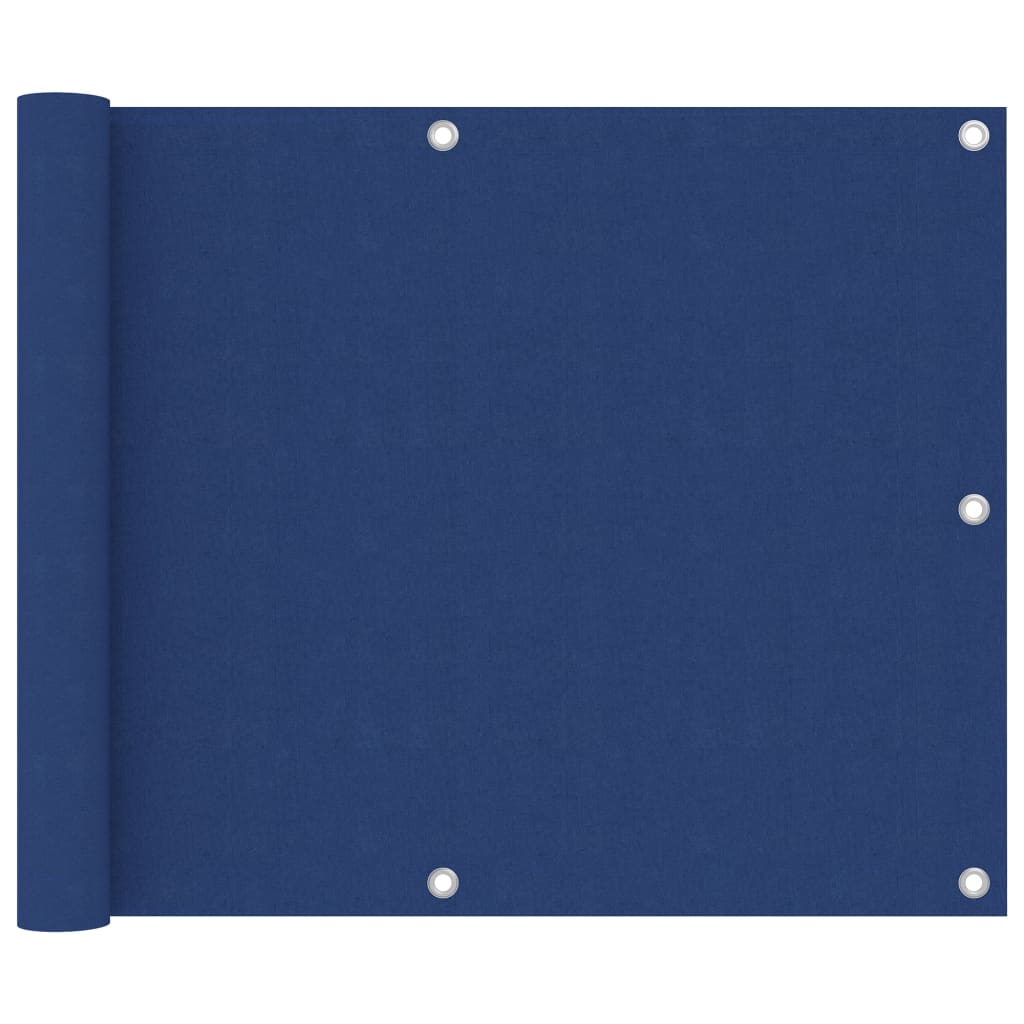 vidaXL Balcony Screen Blue 75x300 cm Oxford Fabric