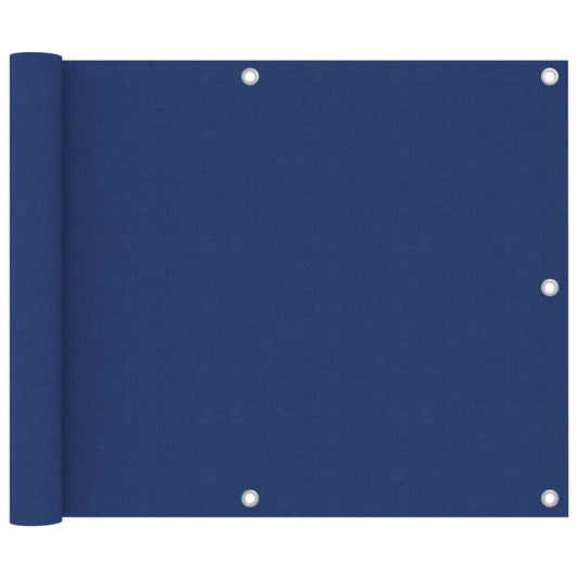 vidaXL Balcony Screen Blue 75x300 cm Oxford Fabric