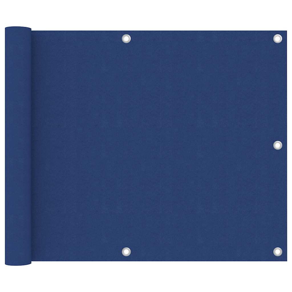 vidaXL Balcony Screen Blue 75x400 cm Oxford Fabric