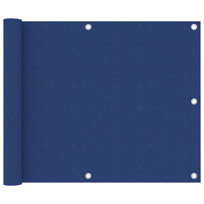 vidaXL Balcony Screen Blue 75x400 cm Oxford Fabric