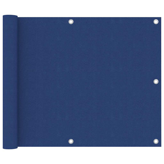 vidaXL Balcony Screen Blue 75x400 cm Oxford Fabric