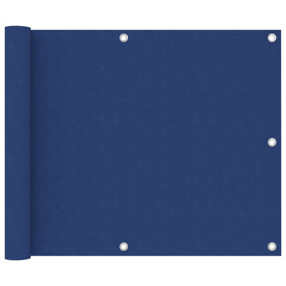 vidaXL Balcony Screen Blue 75x600 cm Oxford Fabric