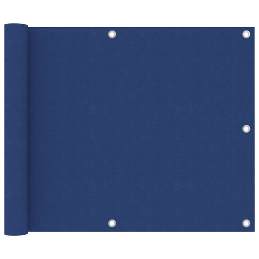 vidaXL Balcony Screen Blue 75x600 cm Oxford Fabric