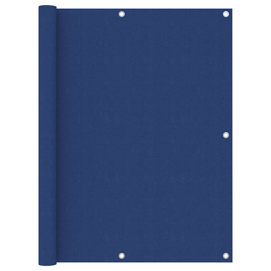 135019 vidaXL Balcony Screen Blue 120x600 cm Oxford Fabric