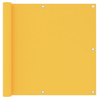 135025 vidaXL Balcony Screen Yellow 90x400 cm Oxford Fabric