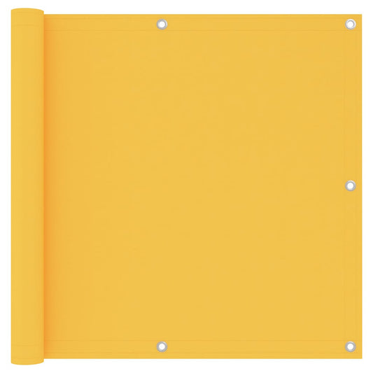 135025 vidaXL Balcony Screen Yellow 90x400 cm Oxford Fabric