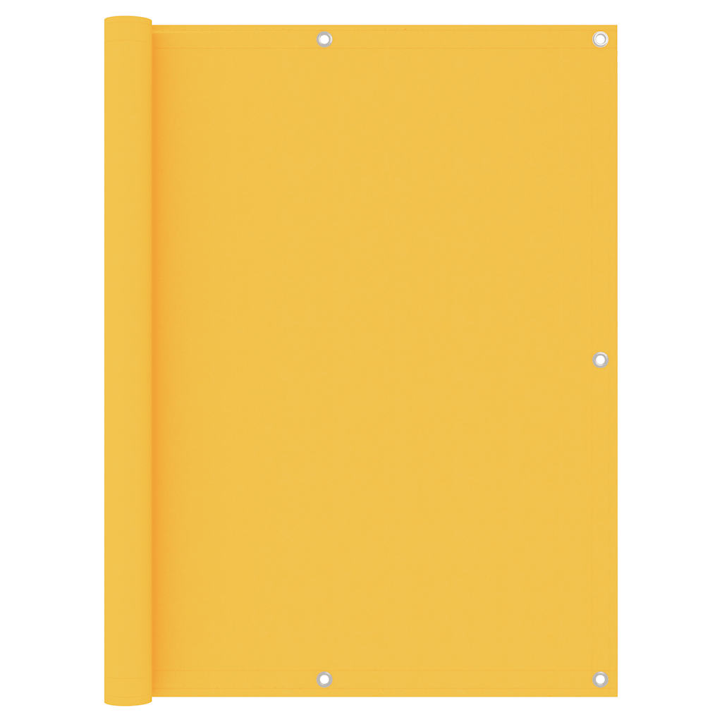 vidaXL Balcony Screen Yellow 120x300 cm Oxford Fabric