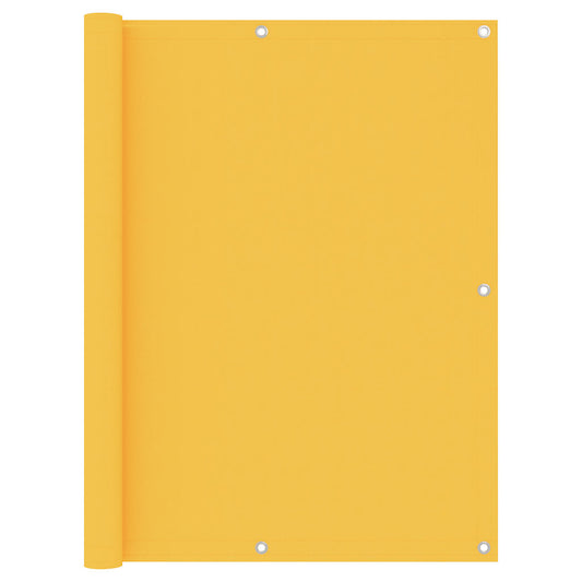 vidaXL Balcony Screen Yellow 120x300 cm Oxford Fabric