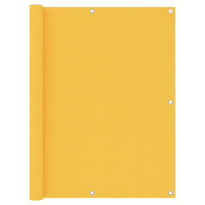 135029 vidaXL Balcony Screen Yellow 120x400 cm Oxford Fabric