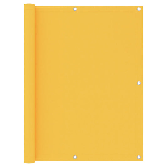 135029 vidaXL Balcony Screen Yellow 120x400 cm Oxford Fabric