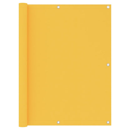 vidaXL Balcony Screen Yellow 120x500 cm Oxford Fabric