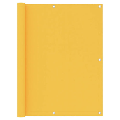 vidaXL Balcony Screen Yellow 120x600 cm Oxford Fabric