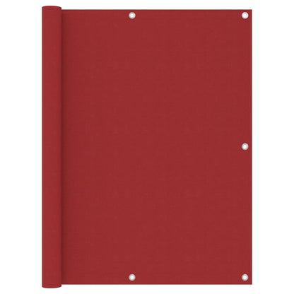 vidaXL Balcony Screen Red 120x300 cm Oxford Fabric