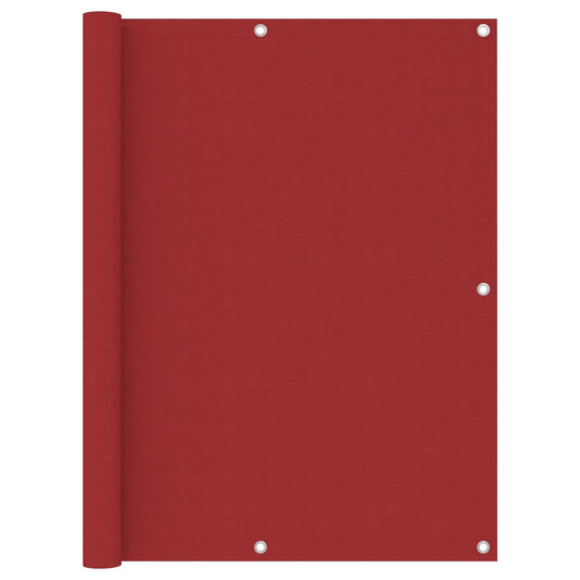 vidaXL Balcony Screen Red 120x400 cm Oxford Fabric