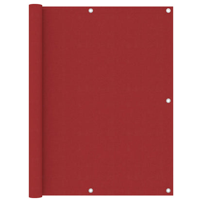 135041 vidaXL Balcony Screen Red 120x400 cm Oxford Fabric
