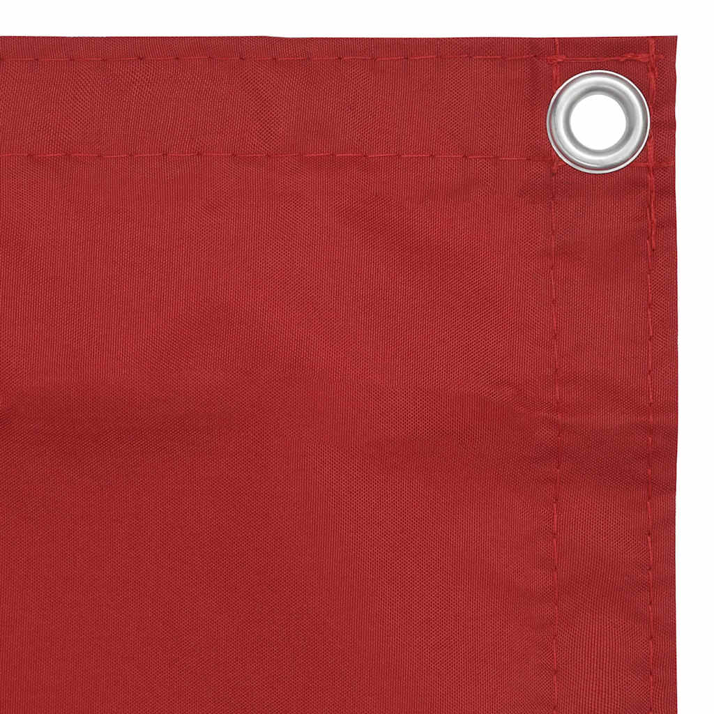 135041 vidaXL Balcony Screen Red 120x400 cm Oxford Fabric