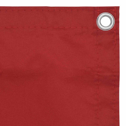 135041 vidaXL Balcony Screen Red 120x400 cm Oxford Fabric