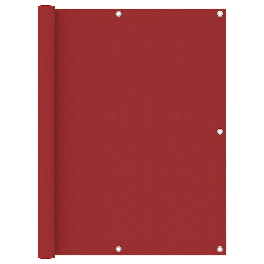 135042 vidaXL Balcony Screen Red 120x500 cm Oxford Fabric