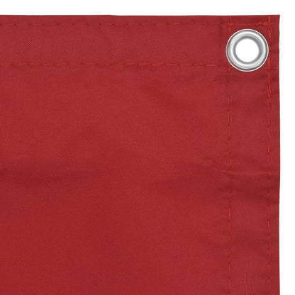 vidaXL Balcony Screen Red 120x500 cm Oxford Fabric