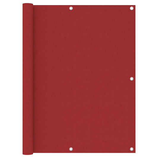 135043 vidaXL Balcony Screen Red 120x600 cm Oxford Fabric