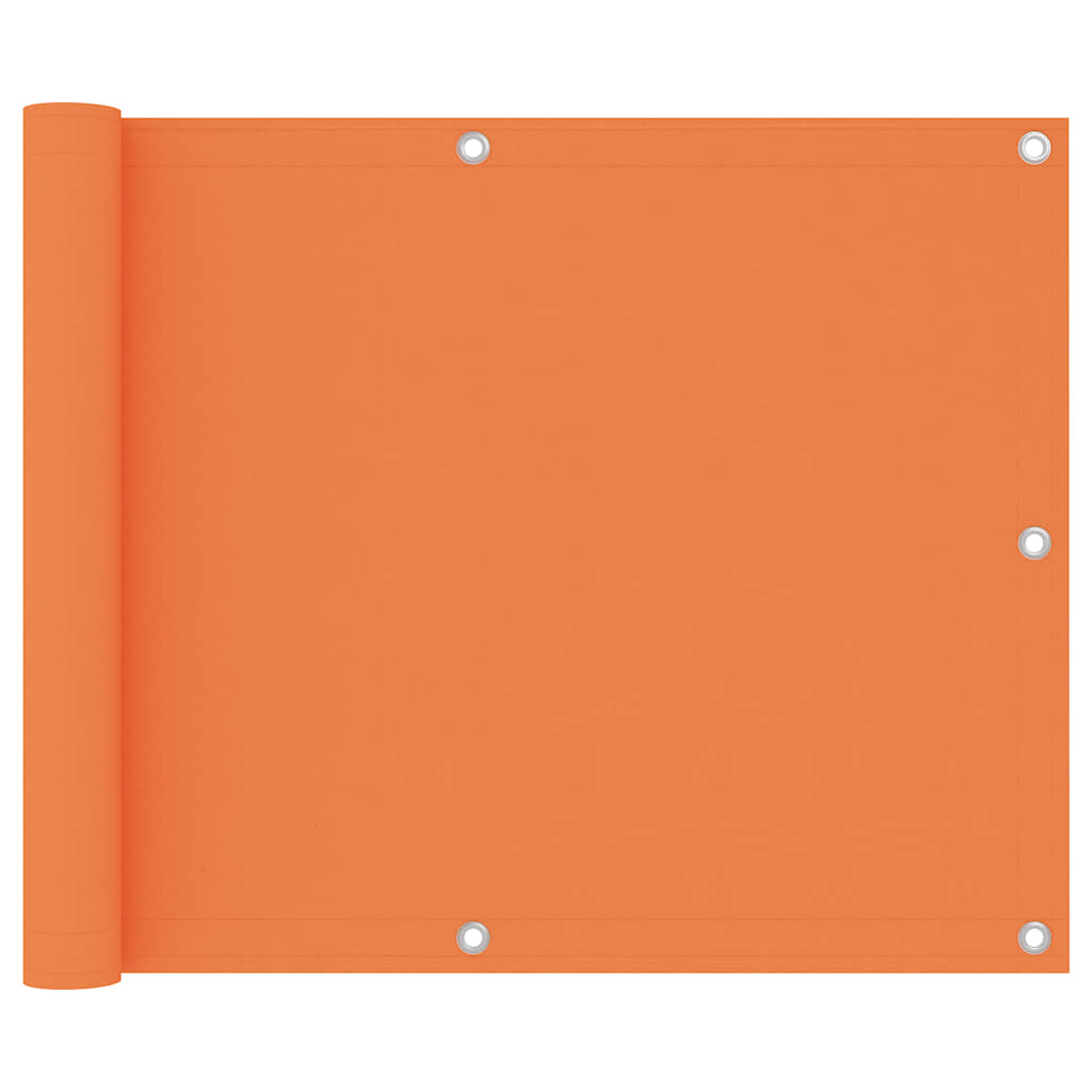 vidaXL Balcony Screen Orange 75x300 cm Oxford Fabric