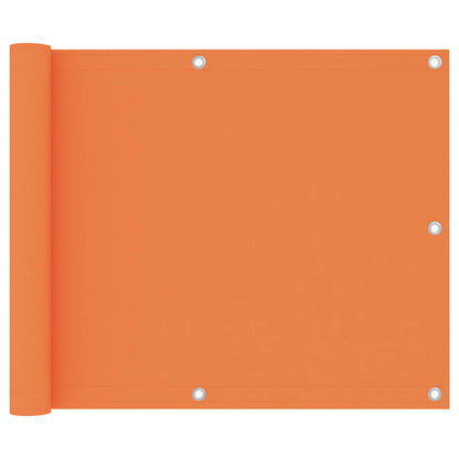 vidaXL Balcony Screen Orange 75x300 cm Oxford Fabric