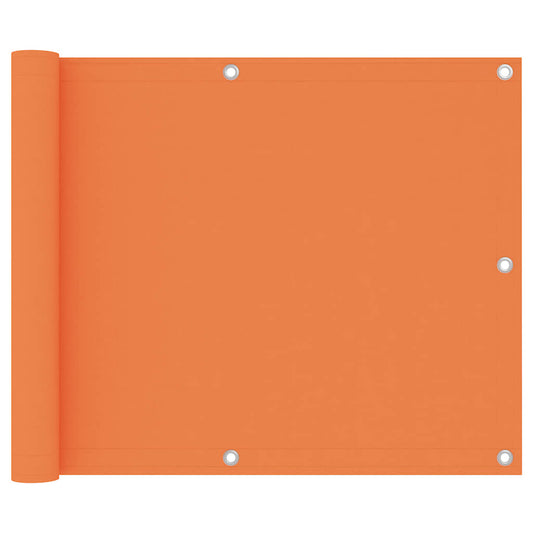 vidaXL Balcony Screen Orange 75x300 cm Oxford Fabric