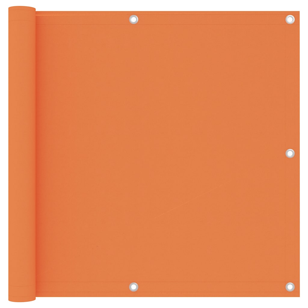 135049 vidaXL Balcony Screen Orange 90x400 cm Oxford Fabric