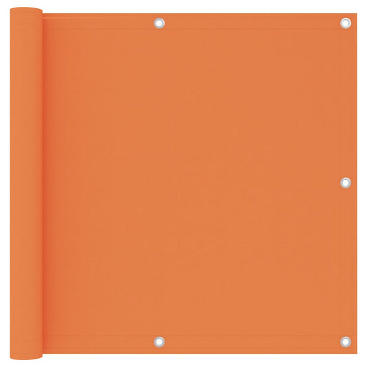 135049 vidaXL Balcony Screen Orange 90x400 cm Oxford Fabric