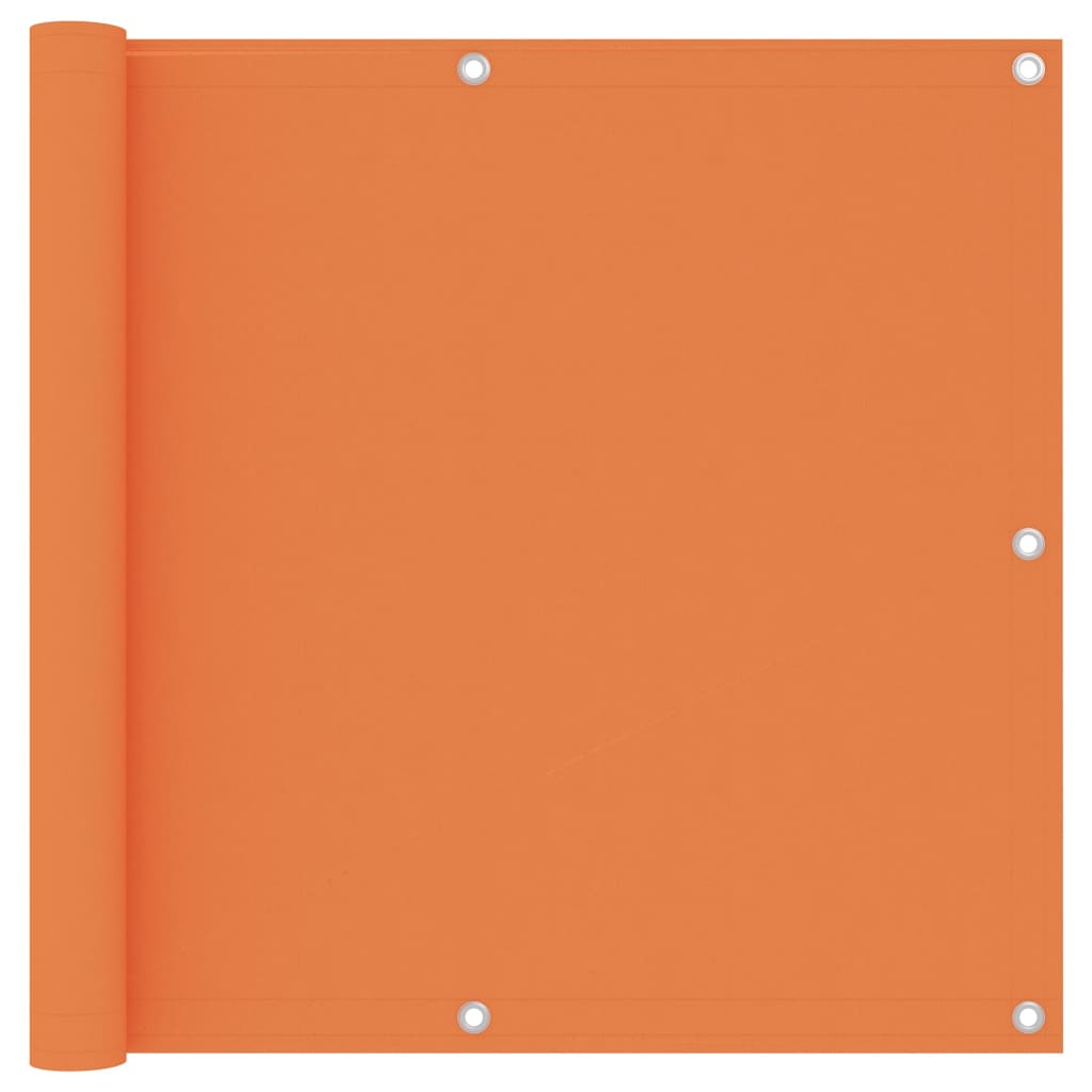 135050 vidaXL Balcony Screen Orange 90x500 cm Oxford Fabric